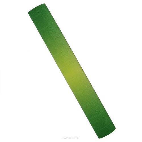 Krepina włoska 50 x 250 cm cieniowana zielono-żółta kod 600/5