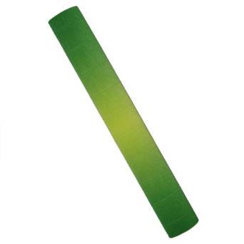 Krepina włoska 50 x 250 cm cieniowana zielono-żółta kod 600/5