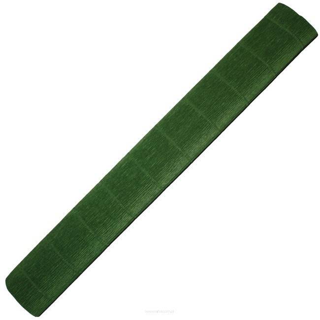 Krepina włoska 50 x 250 cm kod 591 zielony choinkowy